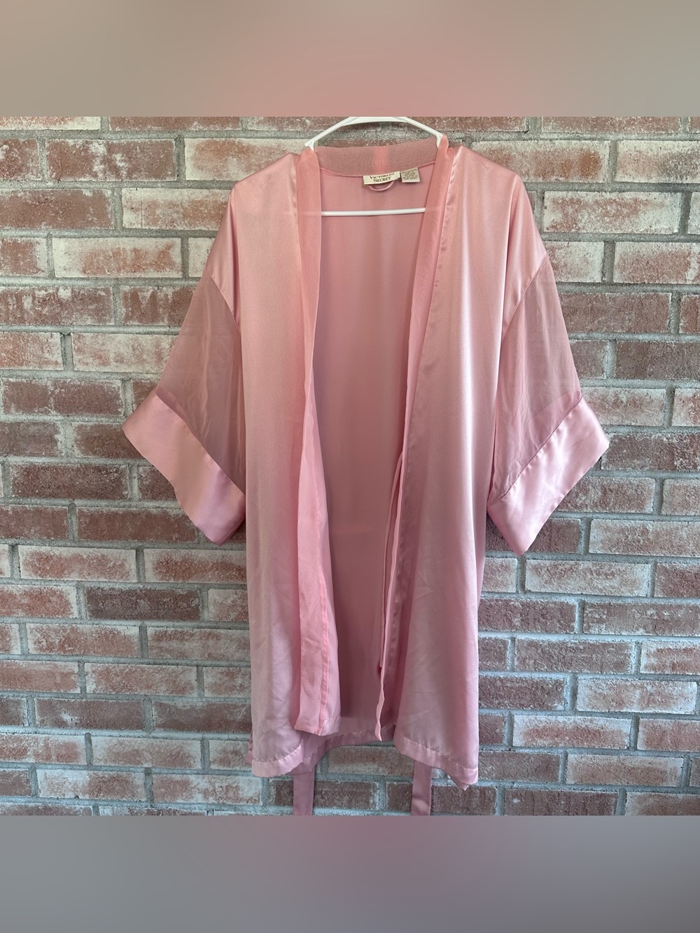Victoria’s Secret Gold Label Satin Robe One Size Pink Vintage Coquette Feminine